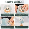 thumbnail image 4 of Cute Cinnamoroll Sanrio in Cup Bedside Desk Lamp LED Table Nightstand Lamps Warm Light Fabric Lampshade for Home Bedroom Office Living Room Decor, 4 of 7