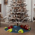 thumbnail image 6 of Bingfone Christmas Tree Skirt Mat Christmas Decoration Interior 30"-Avocado In Space, 6 of 8