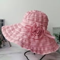 thumbnail image 4 of Cheers.US Women's Wide Brim Sun Hat Foldable Hat Summer Beach Roll up Cap Sun Hat Packable UV Protection, 4 of 4