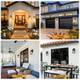 thumbnail image 7 of VIANIS Outdoor Wall Lantern, Oil-Rubbed Bronze Exterior Garage Light Fixtures Wall Mount Sconce Lamp, Anti-Rust Metal LED Front Porch Lights, Modern Dusk to Dawn Outside Lighting Fixtures for House, 7 of 7