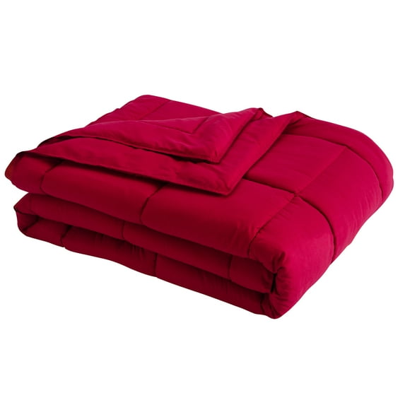 Lotus Home Stayclean Bacteria Reducing Down Alternative Blanket With Microfiber Cover and Water and Stain Resistance