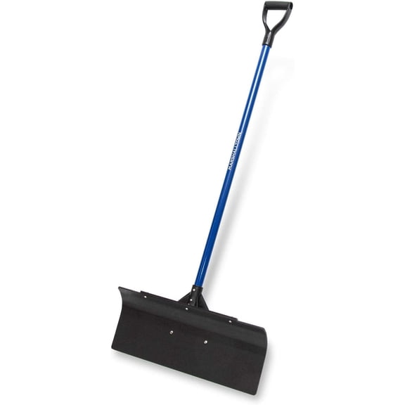 Polar Pusher 24 Inch Snow Pusher Shovel, Lightweight Non-Stick UHMW Blade Makes Plowing Snow Easy, Made in The USA, SNOWP24