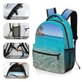 thumbnail image 5 of Ocean Waves Beach Blue Sea Backpack Durable Laptop Canvas BagsBusiness Daypack for Men Women, 5 of 6