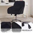 thumbnail image 3 of New Velvet Ergonomic Office Chair - Gold-Plated Base, Memory Foam & Adjustable Height for Comfort (24.6"L)​, 3 of 7