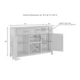 thumbnail image 6 of Crosley Brands Roots Sideboard, Whitewash, 6 of 10