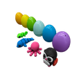 thumbnail image 3 of 12pk Pre-Filled Easter Eggs with 3D Printed Articulated Mini Animals | Over 80 Unique Animals!| Ultimate Easter Egg Hunt Surprise | Easter Basket Stuffers, 3 of 6