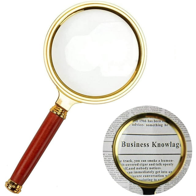2-pack 10x fickförstoringsglas för hemlärande, läsning och felsökning