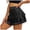 Black, variant on Women Sequin Skirt Sparkly Cute High Waist Ruffle Flowy Shiny Glitter Mini Short Skirts Night Out Club Party (Red, L)