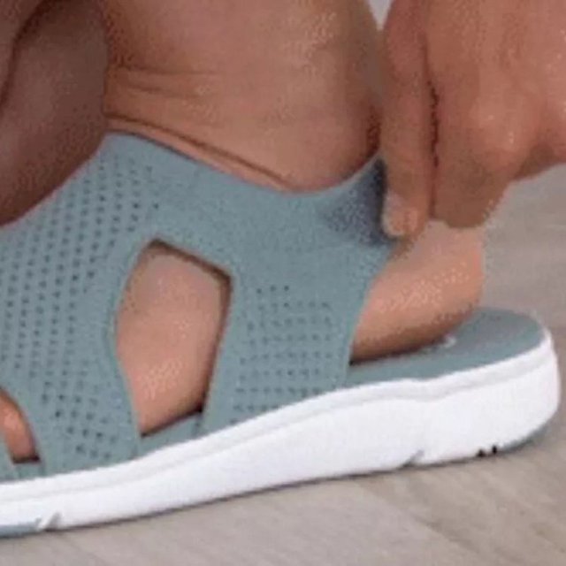 Sandalias de verano para mujer, sandalias de plataforma con cinta elástica transpirables de talla grande, sandalias casuales