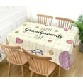 thumbnail image 2 of Happy Grandparents Day Tablecloth Grandparents Party Table Cloth Decoration Kitchen Dining Room Home Decor-60×84inch, 2 of 5
