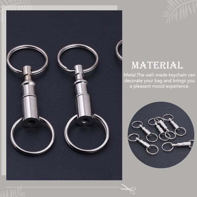 unbranded 8Ud Llavero Doble En Metal Resistente Para De Llaves Y Color Plateado