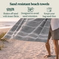 thumbnail image 2 of CLOUDSCAPE Turkish Towel Set of 6 - 39"x71" Large Beach Towels, Quick Dry Travel Towel for Adults, Sand Free Beach Essentials for Women, Lightweight Travel Pack Soft Beach Bath Towel, Multicolor1, 2 of 9