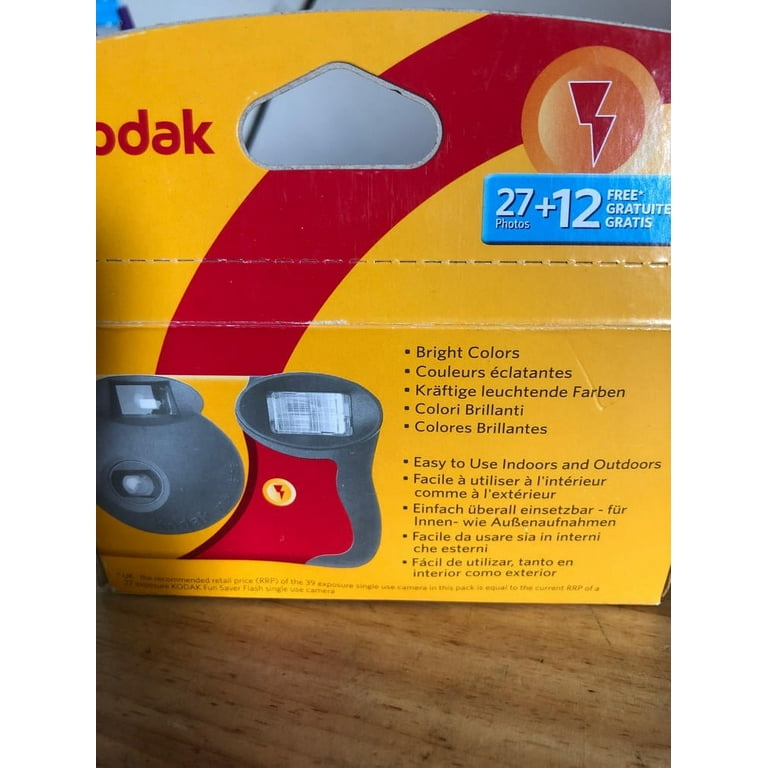  Kodak Funsaver One Time Use Film Camera (2-pack) : Single Use  Film Cameras : Electronics