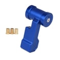 thumbnail image 4 of Pomo de palanca de cambios con tres adaptadores, piezas de repuesto de aluminio para coche. 118 mm azul, 4 of 8