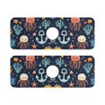 thumbnail image 7 of Yayeee Faucet Mat for Kitchen Sink 14.7" Diatomite Long Splash Guard Pad, Red Jellyfish, 2 Pack, 7 of 7