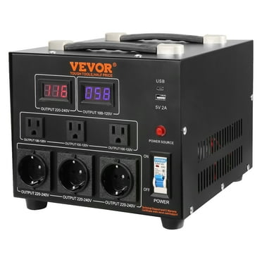 BENTISM 3000W 2 Led Voltage Converter Transformer Step Up/Down 220V-110V /110V-220V FCC&ETL Certificated