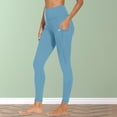 thumbnail image 4 of RYRJJ Yoga Pants for Women with Pockets Tummy Control High Waisted Leggings Workout Sports Running Athletic Tight Pants, 4 of 9