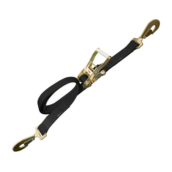 Mega Cargo Control USA 2" x 8' Ratchet Strap W/ Twisted Snap Hook - (1-Pack) -  WLL: 3333 lbs