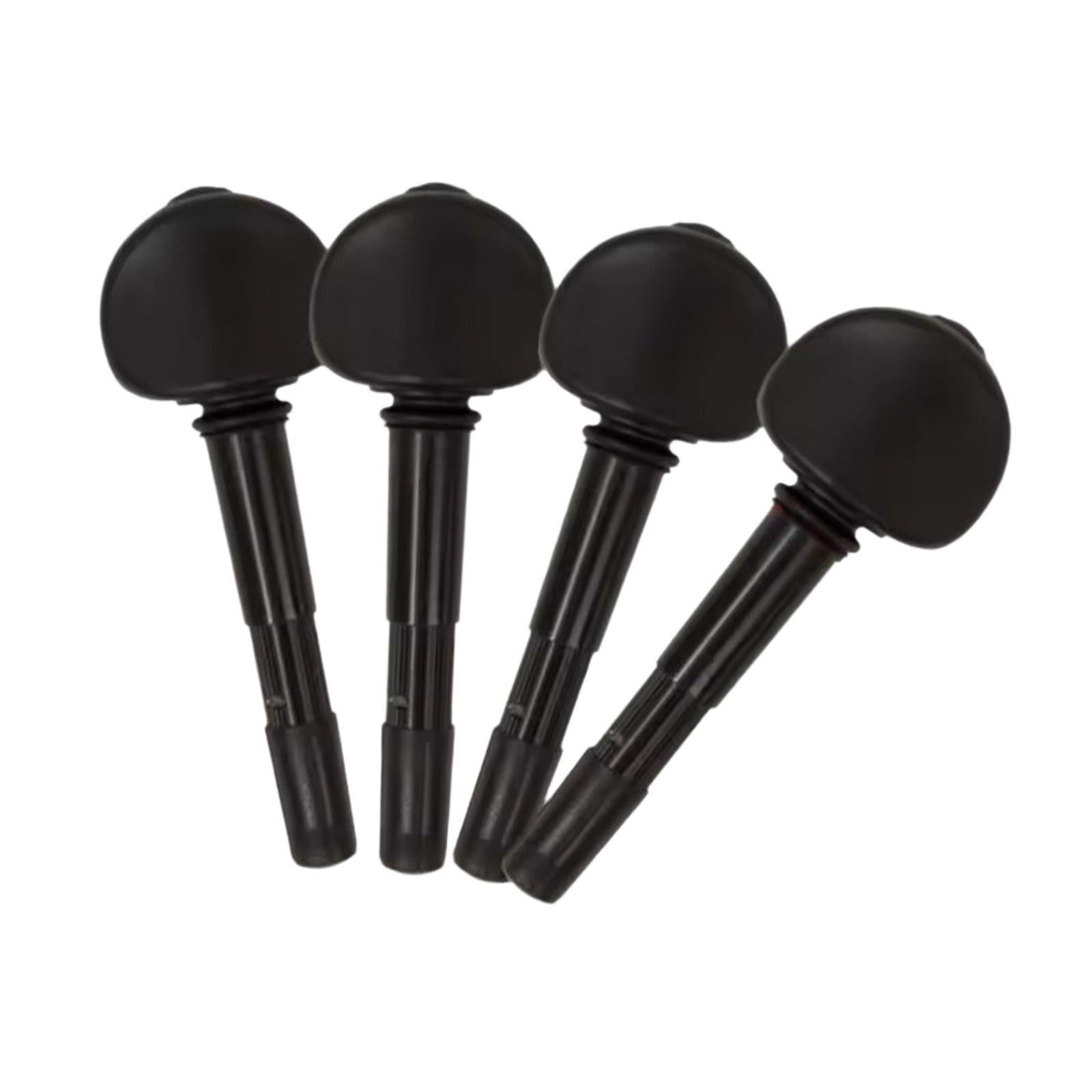 4 Pieces Violin Tuning Pegs Fiddle Musical Instrument ABS Metal Material for Professional Musician Use