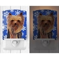 thumbnail image 2 of Yorkie Winter Snowflakes Holiday Ceramic Night Light, 2 of 2