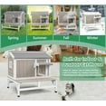 thumbnail image 5 of Gowoodhut Cat House Outdoor Weatherproof Cat Shelter with Platform, for 1-3 Small Animals, 5 of 7