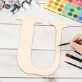 thumbnail image 6 of Visland Unpolished&nbsp;Wooden Ornament&nbsp;DIY&nbsp;Minimalist&nbsp;Decorative 26 Letters Alphabets Block&nbsp;Home Decor&nbsp;, 6 of 6