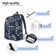 thumbnail image 3 of Disketp Cherry Blossoms on Navy Background Mochila de Lona Estampada, Mochila Escolar de Viaje Ligera para Estudiantes y Portátil-Medium, 3 of 5