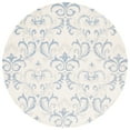 thumbnail image 4 of SAFAVIEH Jardin Garrick Floral Wool Area Rug, Ivory/Blue, 5' x 8', 4 of 10