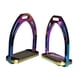 thumbnail image 2 of 2 piezas de estribos para silla de montar, sólidos y brillantes, suministros ecuestres para entrenamiento de adultos Multicolor, 2 of 8
