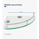 thumbnail image 4 of Set 4 Repisas Esquineras Baño color transparente, 4 of 4