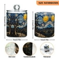 thumbnail image 5 of Yayeee 4 Pack Qtip Holder Dispenser for Bathroom with Lid Cotton Swab Canister, Swirling Starry Sky, 5 of 6