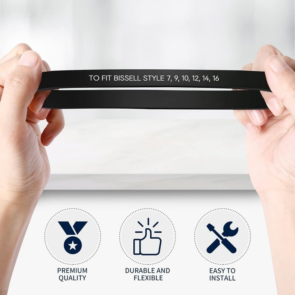 Bissell Vacuum Cleaner Belt Replacement 3031120 - Compatible With Many Models, 1 Pack