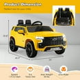 thumbnail image 3 of Gymax 12V Kids Ride On Car Chevrolet Tahoe Electric Truck SUV Remote w/ Light & Music Yellow, 3 of 9
