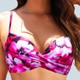 thumbnail image 2 of Riforla Hauts de Bikini pour Femmes Couleur Bikini Haut de Maillot de Bain Fendu pour Garde-Robe de Plage Polyvalente Hauts de Maillot de Bain pour Femmes Rouge Melon D\'eau TTG, 2 of 4