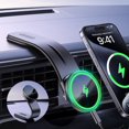 thumbnail image 1 of KKFEN-for MagSafe Car Mount Charger 15W Adjustable Aluminum Alloy Arm, Magnetic Wireless Fast Charging Cell Phone Holder for Car & for iPhone, 1 of 1