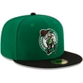 thumbnail image 3 of Men's New Era Green/Black Boston Celtics Official Team Color 2Tone 59FIFTY Fitted Hat, 3 of 6