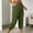 Army Green, variant on Women’s Outdoor Hiking Capri Cargo Pants, Zipper Button Closure, Elastic Waist System, Multi Tool Pockets, Anti-Twist Seven-Point Active Pants Light Blue XXL