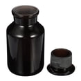 thumbnail image 3 of Unique Bargains Bouteille de Rangement en Verre à Grand Ouverture pour Réactifs Ambrés 500 ml, Bouchon Ambré, 3 of 5