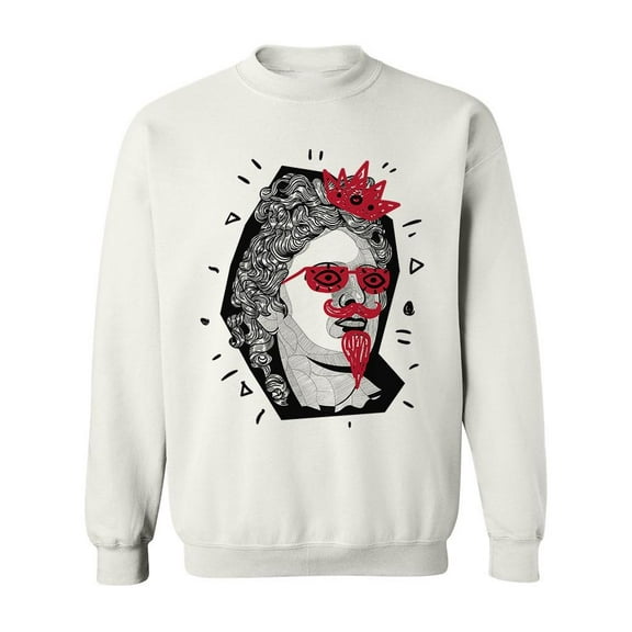 Trendy Modern Sculpture Sweatshirt Men -Image by Shutterstock, Male 5X-Large
