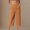 Orange#1, variant on Drovellove Women's Plus Size Casual Capris with Pockets - Loose Fit Cropped Pants for Lounging, Walking, or Outdoor Activities