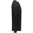 thumbnail image 3 of Augusta Sportswear 3XL Tri-Blend Long Sleeve Crew Black Heather 3075, 3 of 3