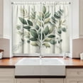 thumbnail image 2 of Ambesonne Eucalyptus Leaves Kitchen Curtains, Botanical Art, 55"x45", Sage Green Off White, 2 of 3