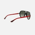 thumbnail image 4 of Ray Ban Scuderia Ferrari Grey Gradient Aviator Unisex Sunglasses RB4125M F64471 57, 4 of 5