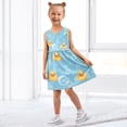 thumbnail image 7 of Girls Dress Cartoon Yellow Duck Sleeveless Dress for Girls Hem A-Line Casual Sundress, 7 of 7