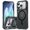 Black, variant on JETeacka Wavy Edge Magnetic Camera Stand for iPhone 16 Pro Case, White Protective Cover with Lens Kickstand