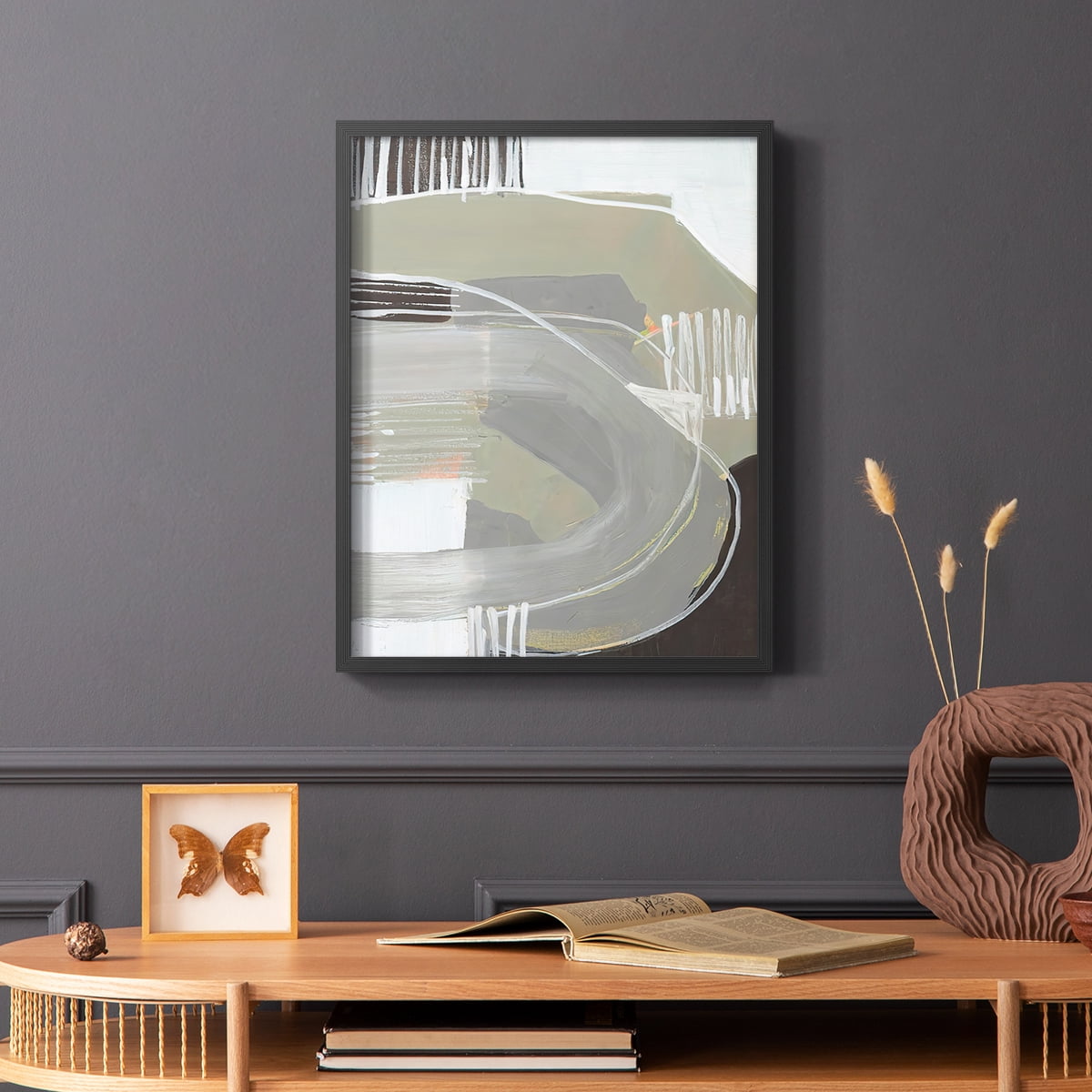 Arching Neutrals I in Paper Solid Wood 16 x 20 Framed Print