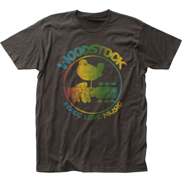 Woodstock T-Shirt en Jersey Ajusté pour Adulte Music Festival
