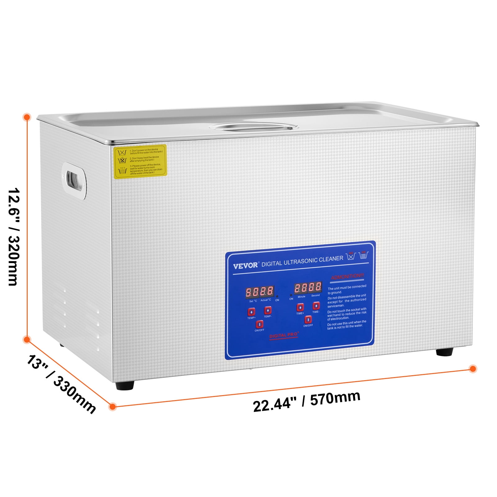 BENTISM New 26-30L Heater Timer Bracket Jewelry Cleaning Digital Stainless Steel Ultrasonic Cleaning Machine