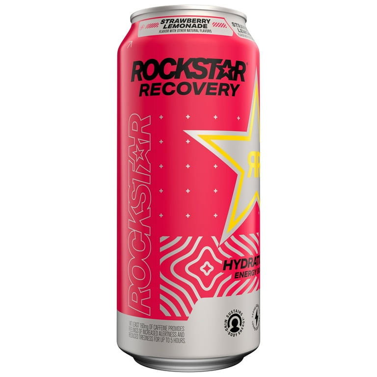 Rockstar Recovery Strawberry Lemonade with Electrolytes, 16 fl oz