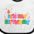 thumbnail image 4 of Inktastic It's My Birthday Letters Boys or Girls Baby Bib, 4 of 4